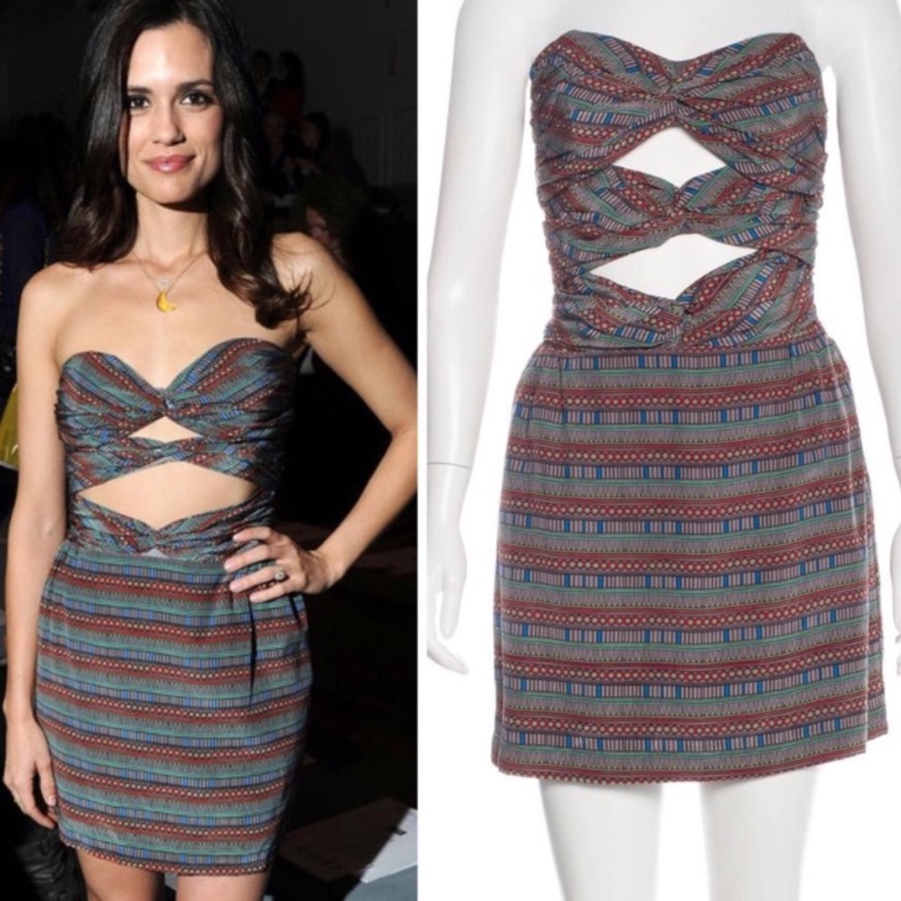Mara Hoffman Silk Strapless Dress Size 4
